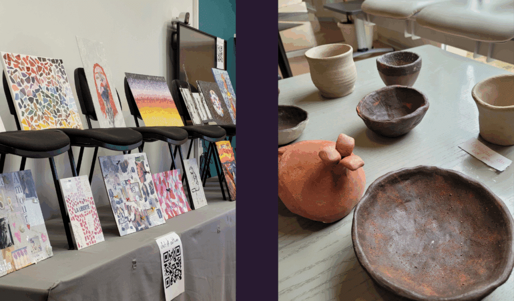 Ateliers de médiations, graff, dessin, poterie, travaux manuels à Inkipit